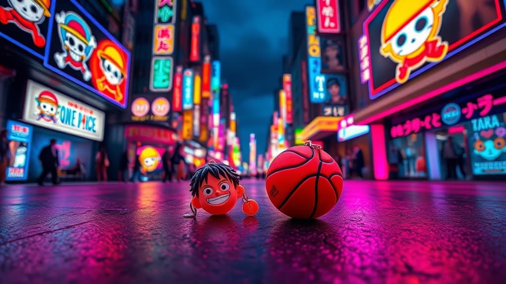 One Piece x NBA Gashapon Keychains Drop in Japan This May