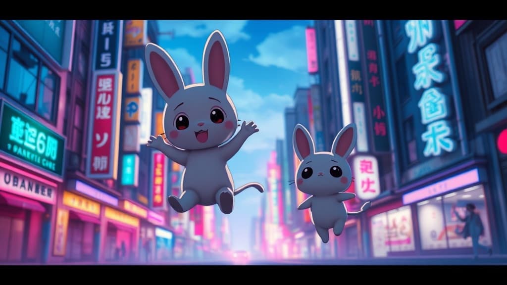 Opanchu Usagi and Npochamu Are Getting a 3D Anime