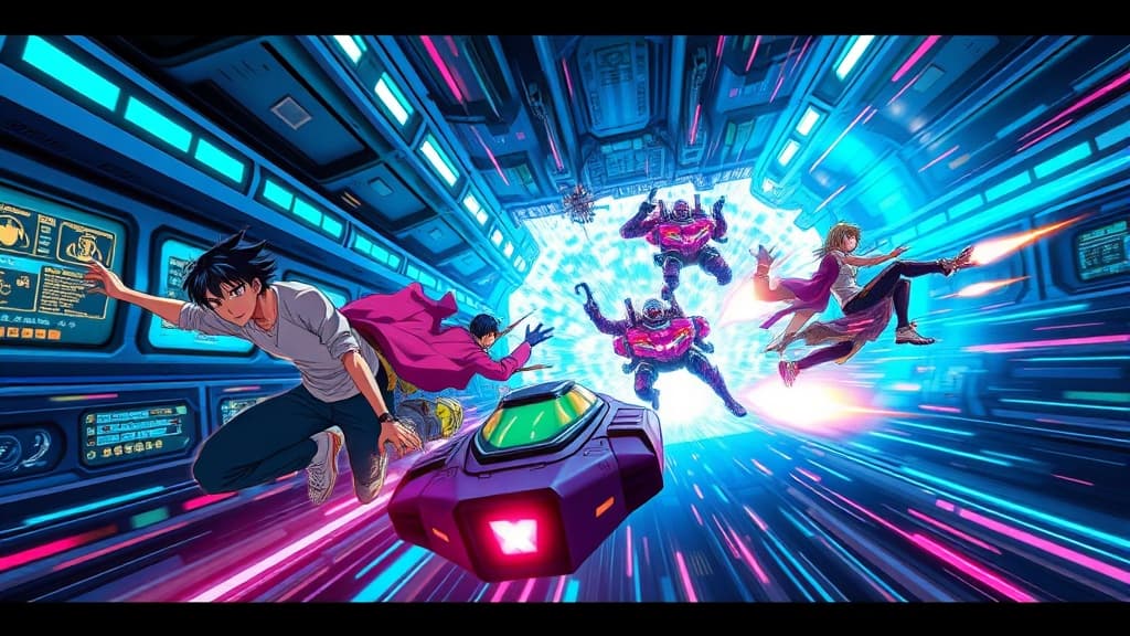 Orbitals Looks Like A Playable Retro Anime Built For Chaotic Co-Op