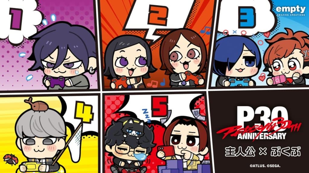 Persona 30th Anniversary Merch Adds Bkub Chibi Art and Bandai Wafer Cards