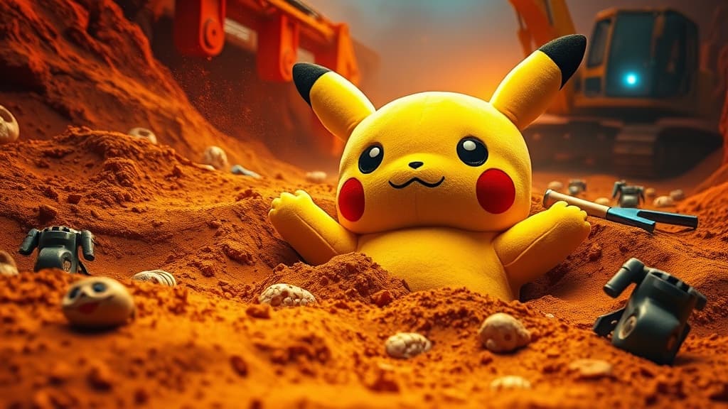 Pokémon Fossil Museum Merch Goes Online With Excavator Pikachu Plush