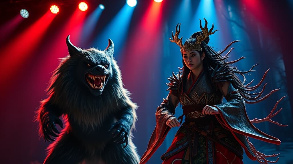 Princess Mononoke Kabuki Play Shows Off Its Cast In Full Costume