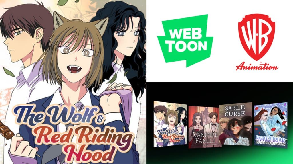 WEBTOON and Warner Bros. Animation Line Up Four More Series for Adaptation
