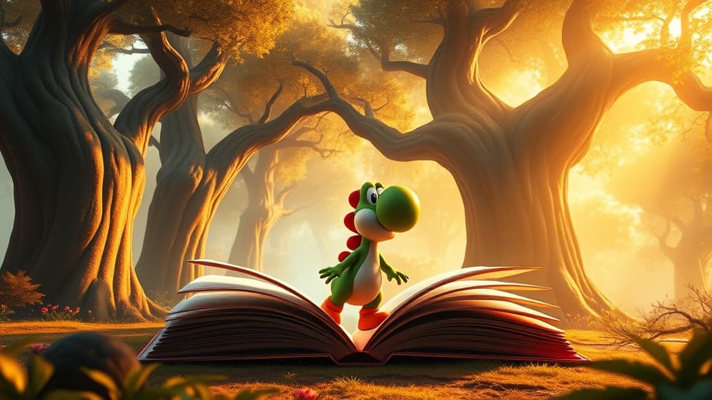Yoshi and the Mysterious Book Shows Off Its Storybook Opening Cinematic