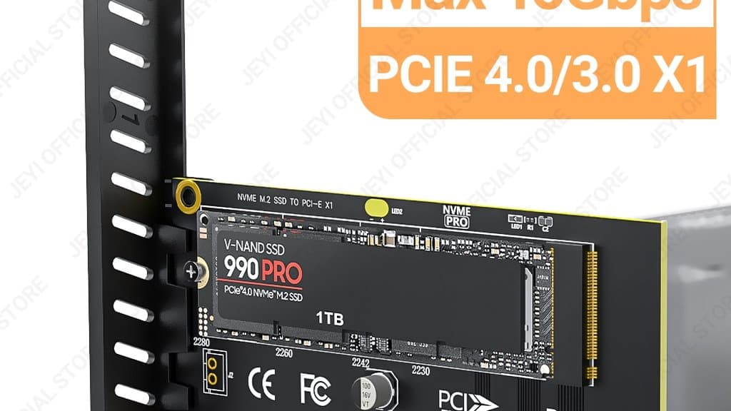 JEYI 的超薄 ArcherX 转接卡,可能就是解决 GPU 挡住额外 SSD 插槽的办法