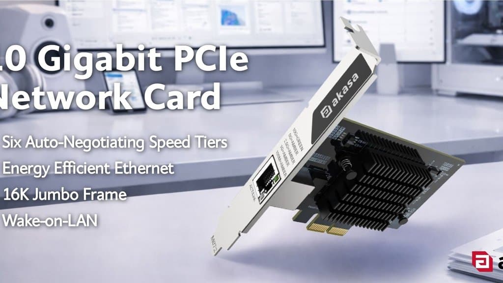Akasa 全新 10GbE PCIe Card,是 Home Lab 和小型 Studio 的實用升級