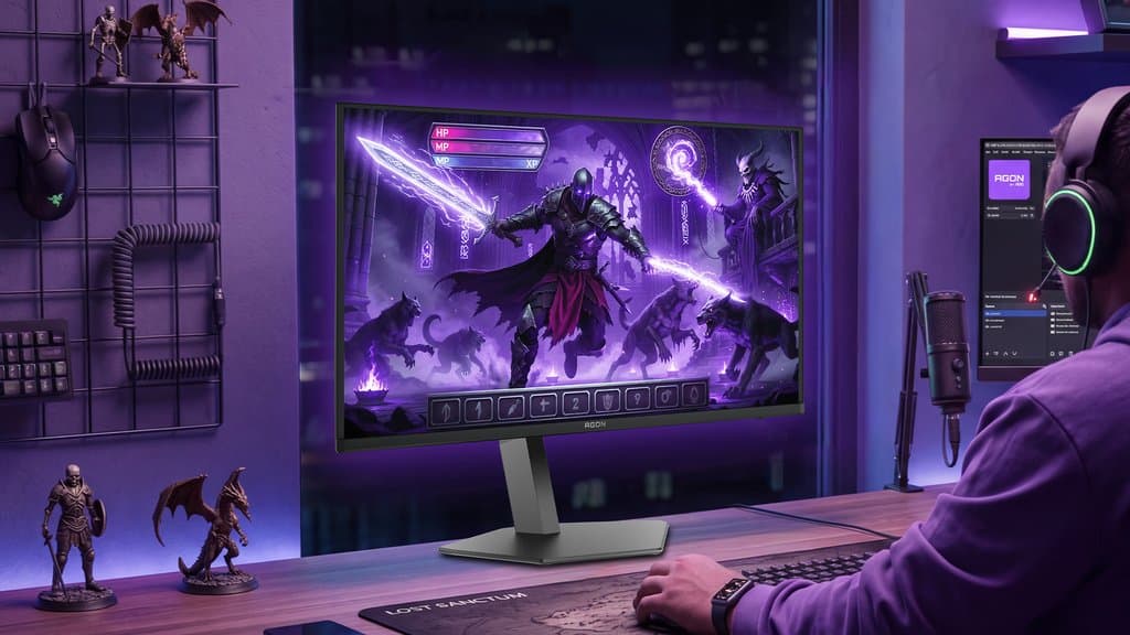 AOC 全新 32 吋 4K OLED Monitor 看起來是認真級 PC Gaming Flex