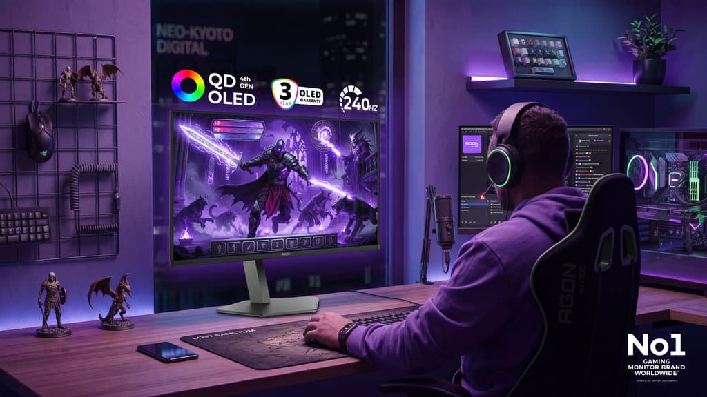 AOC 全新 AGON PRO AG326UZD2:一款為單螢幕 setup 打造的 32 吋 4K QD-OLED