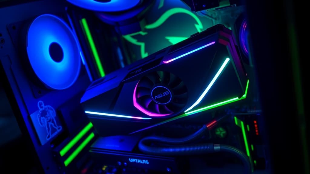 ASUS x T1 RTX 5070 和 RTX 5060 Ti GPU,根本是給 LoL 粉絲的深度 PC Build 信仰裝備