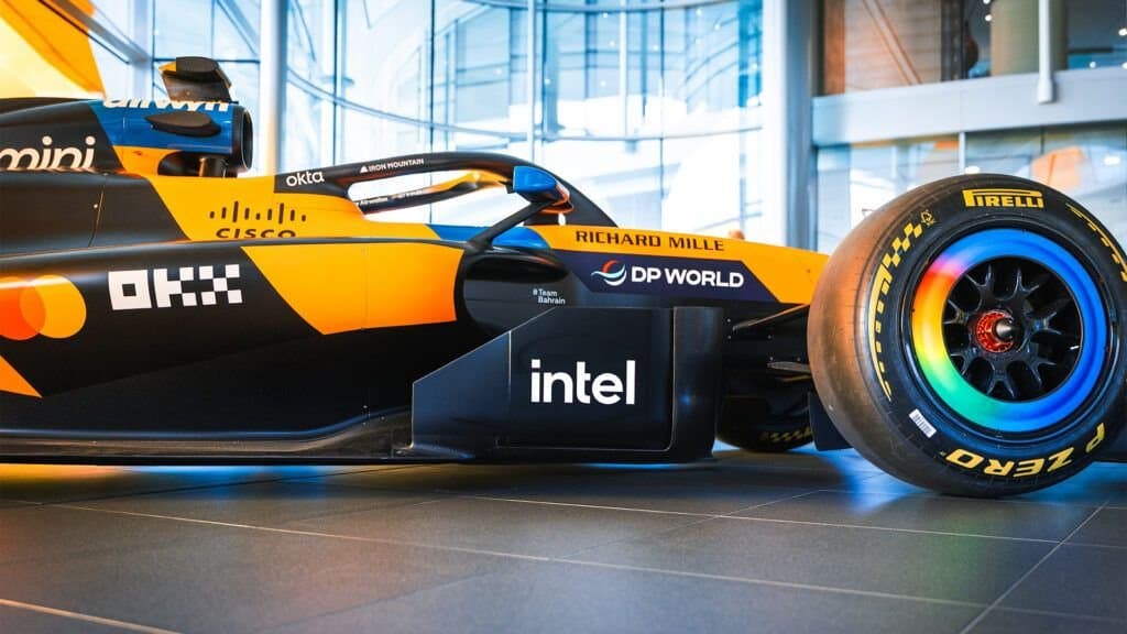 Intel 攜手 McLaren 晶片合作,重返 F1