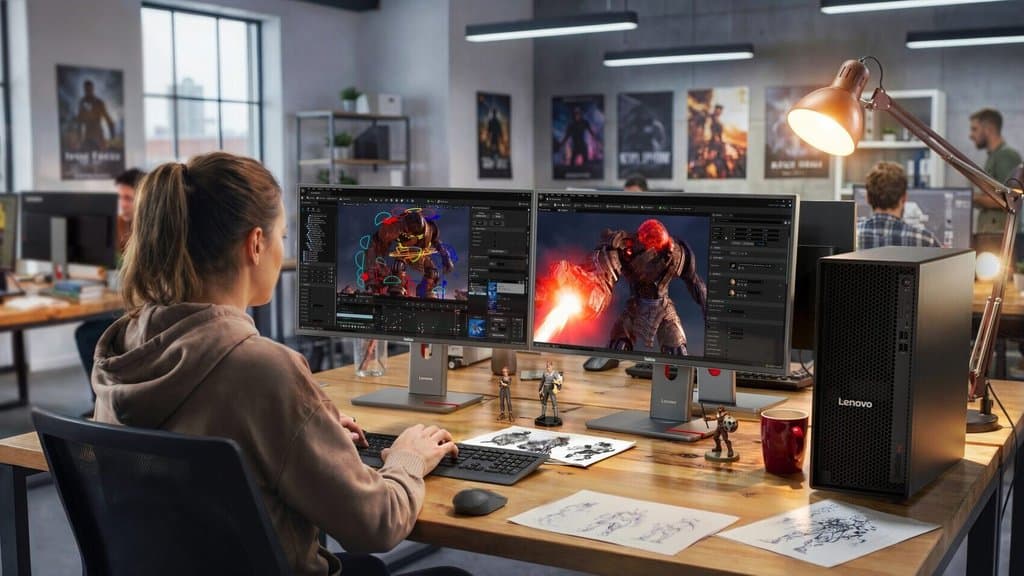 Lenovo ThinkStation P4 將 Ryzen PRO 9000 與 RTX PRO Blackwell 強大效能帶到工作站