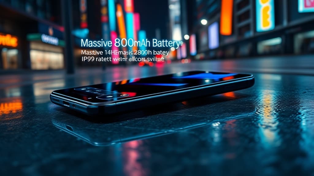 Realme 16T 預熱曝光:超大 8,000mAh 電池、144Hz 螢幕和 IP69 等級
