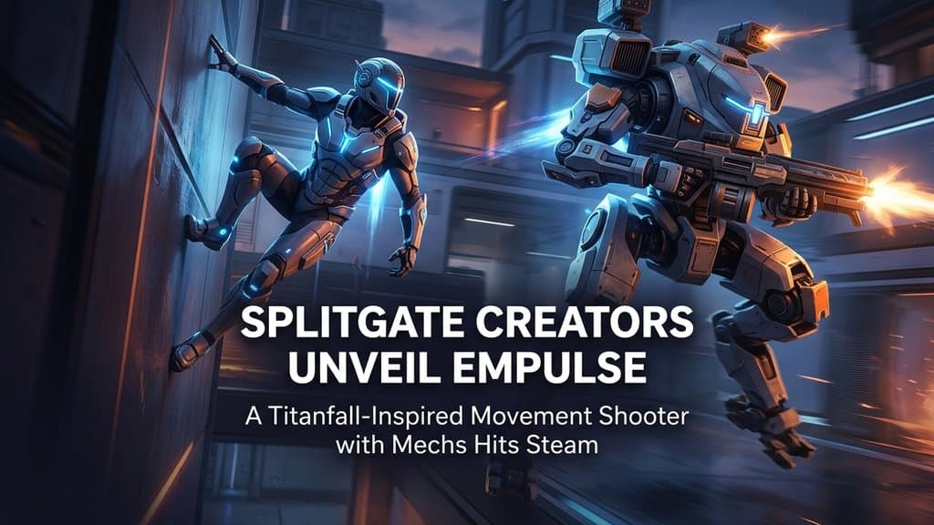 Splitgate Studio 的 EMPULSE 悄悄登上 Steam:6v6 Mechs、Parkour,PC 配備要求意外親民